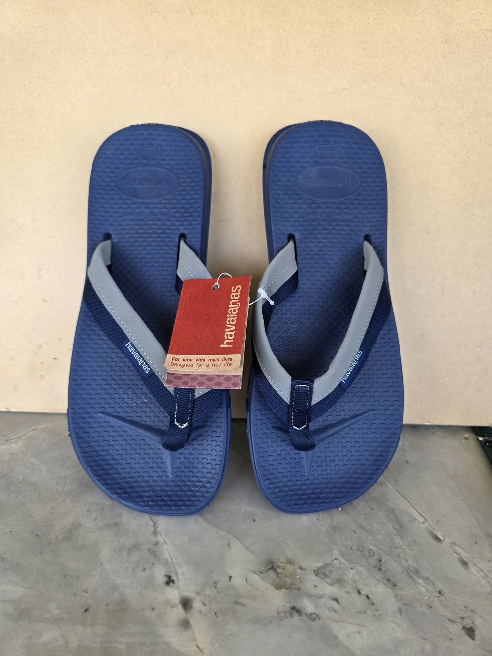 Havaianas Blue Flip Flops - Navy & Light Blue